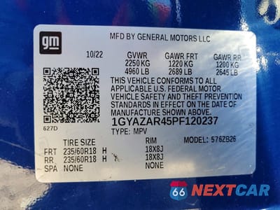 Zdjęcie 14 z 14 samochodu: 2023 CADILLAC XT4 LUXURY VIN:1GYAZAR45PF120237 - miniatura