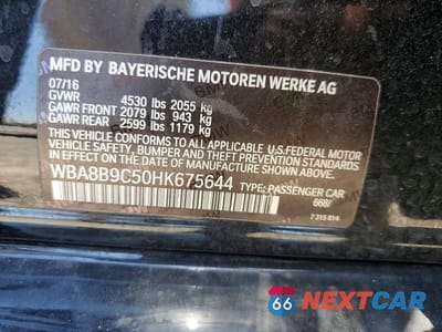 Zdjęcie 12 z 12 samochodu: 2017 BMW 330 I VIN:WBA8B9C50HK675644 - miniatura