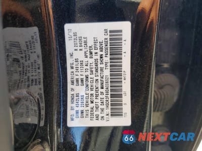 Zdjęcie 12 z 12 samochodu: 2013 HONDA ACCORD EXL VIN:1HGCR3F88DA006521 - miniatura