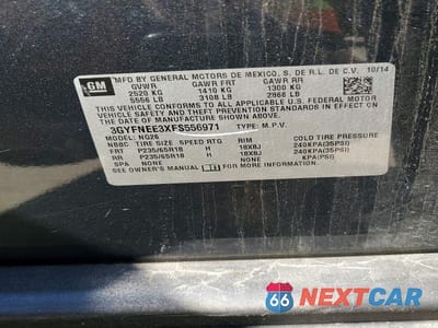 Zdjęcie 12 z 12 samochodu: 2015 CADILLAC SRX LUXURY COLLECTION VIN:3GYFNEE3XFS556971 - miniatura