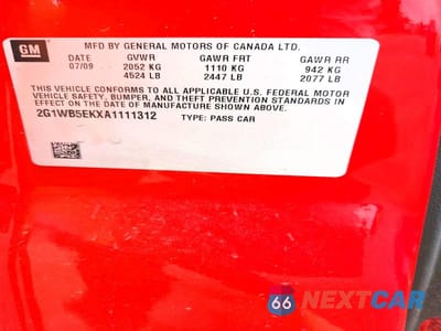 Zdjęcie 12 z 12 samochodu: 2010 CHEVROLET IMPALA LT VIN:2G1WB5EKXA1111312 - miniatura