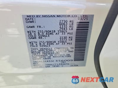 Zdjęcie 13 z 13 samochodu: 2025 INFINITI QX60 PURE VIN:5N1AL1ER1SC356009 - miniatura