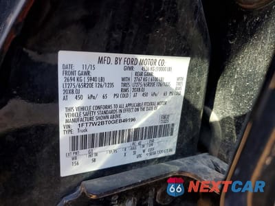 Zdjęcie 12 z 12 samochodu: 2016 FORD F250 SUPER DUTY VIN:1FT7W2BT0GEB49196 - miniatura