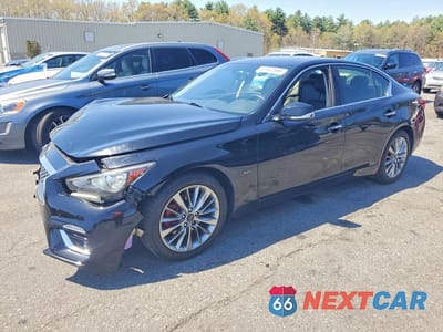 2019 INFINITI Q50 3.0T LUXE JN1EV7AR7KM558620 - główne zdjęcie licytacji z USA - miniatura