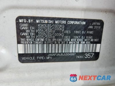 Zdjęcie 12 z 12 samochodu: 2018 MITSUBISHI OUTLANDER SPORT ES VIN:JA4AP3AU8JU004997 - miniatura