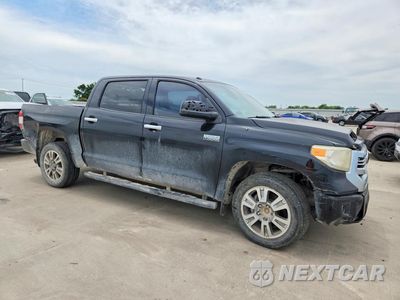 Czwarte zdjęcie samochodu z boku: 2014 TOYOTA TUNDRA PLATINUM VIN:5TFGY5F15EX158918 - miniatura