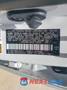 Zdjęcie 12 z 12 samochodu: 2022 TOYOTA PRIUS LIMITED VIN:JTDKAMFU3N3173055 - miniatura