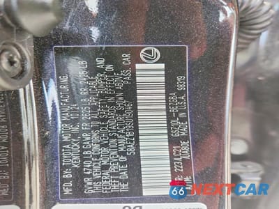 Zdjęcie 12 z 12 samochodu: 2025 LEXUS ES 350 LUXURY VIN:58AEZ1B19SU190467 - miniatura