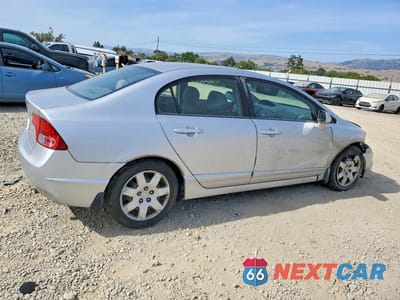Trzecie zdjęcie samochodu z tyłu: 2007 HONDA CIVIC LX VIN:2HGFA16507H309622 - miniatura