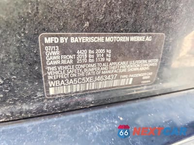 Zdjęcie 12 z 12 samochodu: 2014 BMW 328 I VIN:WBA3A5C5XEJ463437 - miniatura