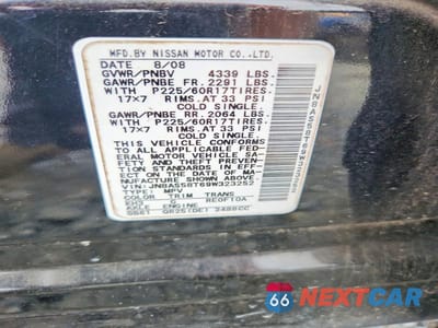 Zdjęcie 13 z 13 samochodu: 2009 NISSAN ROGUE S VIN:JN8AS58T69W323252 - miniatura