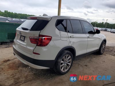 Trzecie zdjęcie samochodu z tyłu: 2013 BMW X3 XDRIVE28I VIN:5UXWX9C52D0A30447 - miniatura