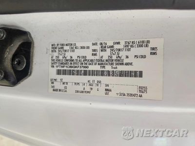 Zdjęcie 12 z 12 samochodu: 2016 FORD F150 VIN:1FTMF1C89GKF37990 - miniatura