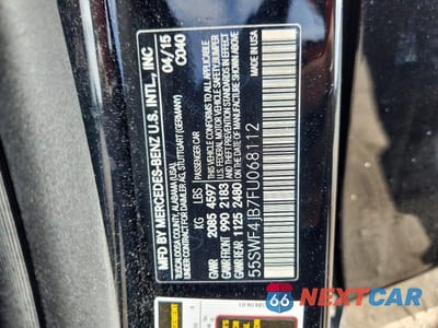 Zdjęcie 13 z 13 samochodu: 2015 MERCEDES-BENZ C 300 VIN:55SWF4JB7FU068112 - miniatura