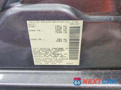 Zdjęcie 12 z 12 samochodu: 2023 NISSAN ALTIMA SV VIN:1N4BL4DV9PN311068 - miniatura