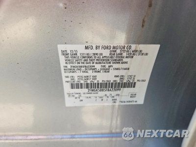Zdjęcie 12 z 12 samochodu: 2015 FORD FLEX SE VIN:2FMGK5B85FBA22099 - miniatura