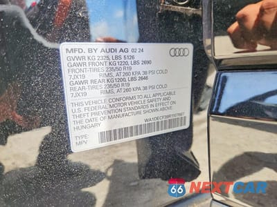 Zdjęcie 13 z 13 samochodu: 2024 AUDI Q3 PREMIUM S LINE 45 VIN:WA1DECF39R1107667 - miniatura