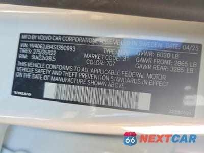 Zdjęcie 13 z 13 samochodu: 2025 VOLVO XC90 PLUS VIN:YV4062JB4S1390993 - miniatura