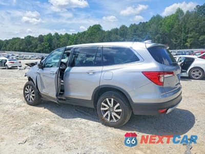 Drugie zdjęcie samochodu z przodu: 2021 HONDA PILOT EXL VIN:5FNYF5H53MB016599 - miniatura
