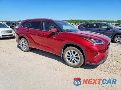 Czwarte zdjęcie samochodu z boku: 2021 TOYOTA HIGHLANDER HYBRID LIMITED VIN:5TDXBRCH5MS533043 - miniatura