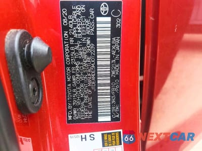 Zdjęcie 12 z 12 samochodu: 2021 TOYOTA COROLLA LE VIN:JTDEAMDE5MJ012239 - miniatura