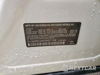 Zdjęcie 13 z 13 samochodu: 2015 BMW X5 XDRIVE35I VIN:5UXKR0C5XF0K67109 - miniatura