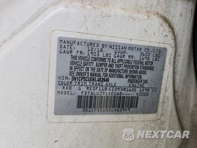 Zdjęcie 14 z 14 samochodu: 2019 NISSAN KICKS SR VIN:3N1CP5CU5KL483949 - miniatura