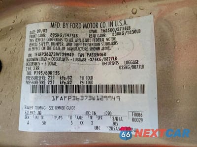 Zdjęcie 12 z 12 samochodu: 2003 FORD FOCUS SE VIN:1FAFP36373W129949 - miniatura