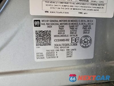 Zdjęcie 14 z 14 samochodu: 2024 GMC TERRAIN SLE VIN:3GKALTEG6RL313836 - miniatura