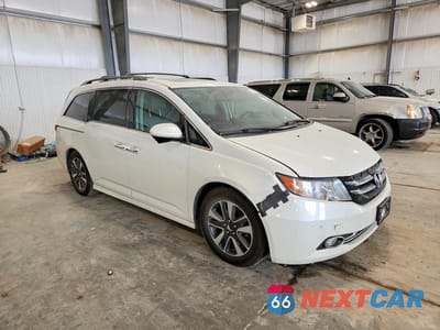 Czwarte zdjęcie samochodu z boku: 2015 HONDA ODYSSEY TOURING VIN:5FNRL5H92FB121931 - miniatura
