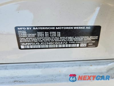 Zdjęcie 13 z 13 samochodu: 2022 BMW M340XI VIN:3MW5U9J02N8C60472 - miniatura