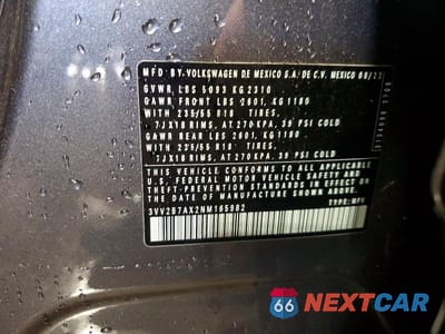 Zdjęcie 13 z 13 samochodu: 2022 VOLKSWAGEN TIGUAN SE VIN:3VV2B7AX2NM165982 - miniatura