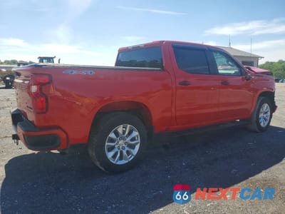 Trzecie zdjęcie samochodu z tyłu: 2022 CHEVROLET SILVERADO K1500 CUSTOM VIN:1GCPDBEK3NZ544715 - miniatura