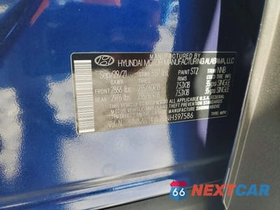 Zdjęcie 13 z 13 samochodu: 2022 HYUNDAI SANTA FE SE VIN:5NMS14AJ5NH397586 - miniatura