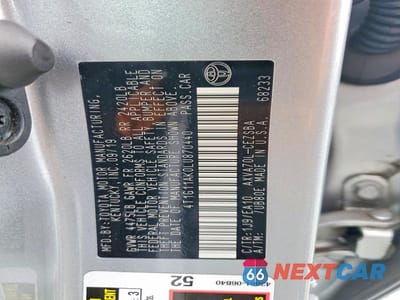 Zdjęcie 12 z 12 samochodu: 2020 TOYOTA CAMRY SE VIN:4T1G11AK0LU870440 - miniatura