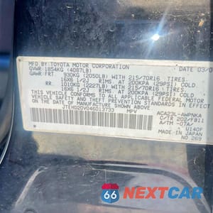 Zdjęcie 10 z 10 samochodu: 2004 TOYOTA RAV4 BASE VIN:JTEHD20V046013733 - miniatura