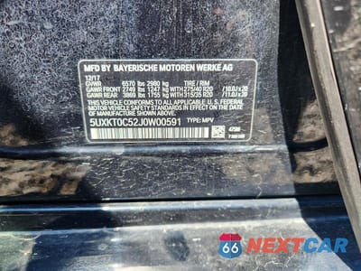 Zdjęcie 12 z 12 samochodu: 2018 BMW X5 XDR40E VIN:5UXKT0C52J0W00591 - miniatura