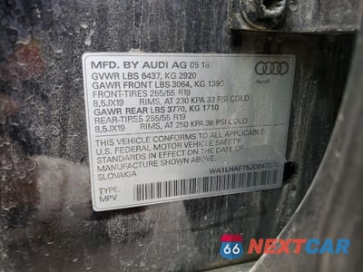 Zdjęcie 13 z 13 samochodu: 2018 AUDI Q7 PREMIUM PLUS VIN:WA1LHAF75JD047075 - miniatura