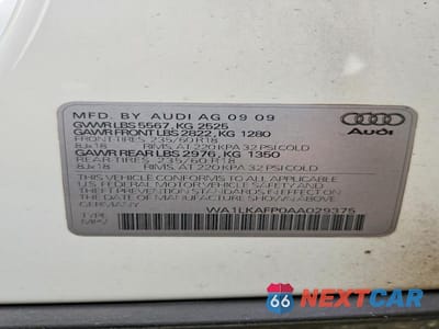 Zdjęcie 13 z 13 samochodu: 2010 AUDI Q5 PREMIUM PLUS VIN:WA1LKAFP0AA029375 - miniatura