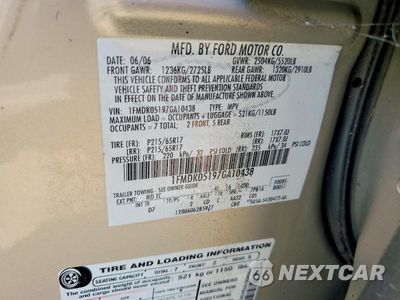 Zdjęcie 13 z 13 samochodu: 2007 FORD FREESTYLE SEL VIN:1FMDK05197GA10438 - miniatura