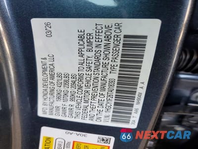 Zdjęcie 12 z 12 samochodu: 2026 HONDA ACCORD LX VIN:1HGCY1F26TA018393 - miniatura