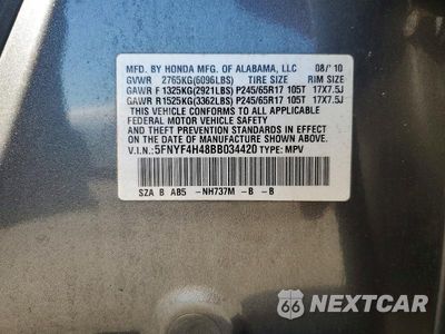Zdjęcie 14 z 14 samochodu: 2011 HONDA PILOT EX VIN:5FNYF4H48BB034420 - miniatura