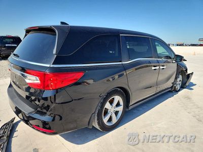 Trzecie zdjęcie samochodu z tyłu: 2018 HONDA ODYSSEY EXL VIN:5FNRL6H79JB046111 - miniatura