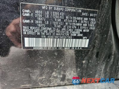 Zdjęcie 14 z 14 samochodu: 2021 SUBARU OUTBACK LIMITED VIN:4S4BTAMC5M3207283 - miniatura