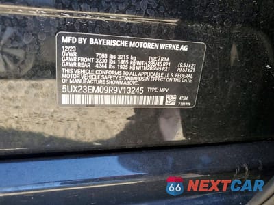 Zdjęcie 13 z 13 samochodu: 2024 BMW X7 XDRIVE40I VIN:5UX23EM09R9V13245 - miniatura