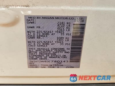 Zdjęcie 14 z 14 samochodu: 2018 NISSAN ROGUE SV VIN:5N1AT2MV6JC780143 - miniatura