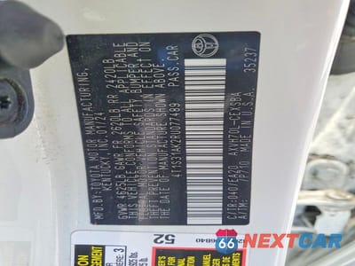 Zdjęcie 13 z 13 samochodu: 2024 TOYOTA CAMRY HYBRID SE VIN:4T1S31AK2RU077489 - miniatura