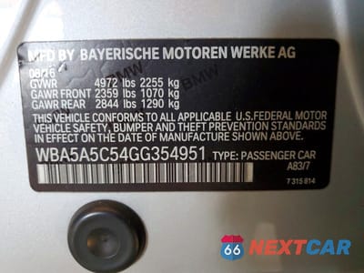 Zdjęcie 13 z 13 samochodu: 2016 BMW 528 I VIN:WBA5A5C54GG354951 - miniatura