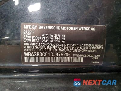 Zdjęcie 12 z 12 samochodu: 2013 BMW 328 XI VIN:WBA3B3C51DJ976205 - miniatura