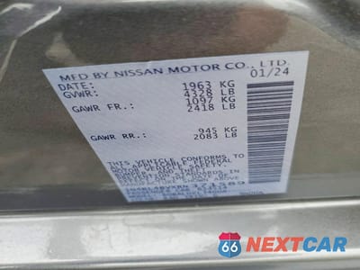 Zdjęcie 12 z 12 samochodu: 2024 NISSAN ALTIMA S VIN:1N4BL4BVXRN371589 - miniatura